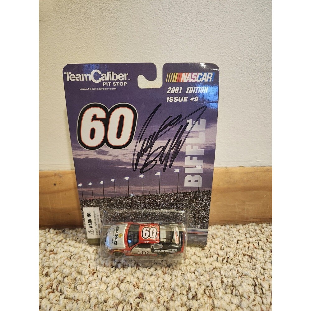 Signed Greg Biffle 2001 Vintage #60 Grainger Ford Taurus 1/64th Scale Race Car